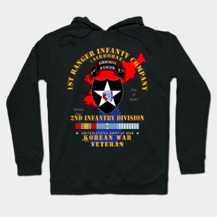 1st Ranger Inf Company - 2nd ID w Map w KOREA SVC X 300 Hoodie